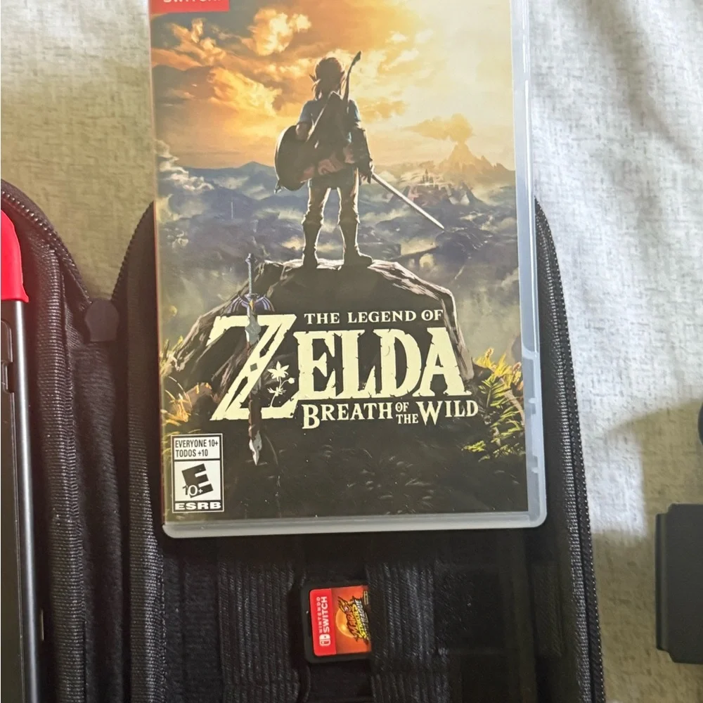 Nintendo Switch with Vibrant Red and Blue Joy-Con